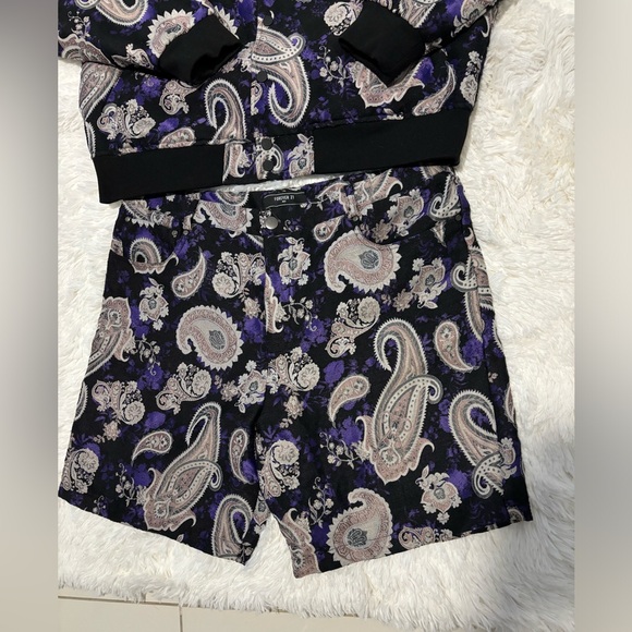 Forever 21 | Set Men Paisley Jacquard | Shorts Size 36 and Jackets Size L | - Picture 2 of 7